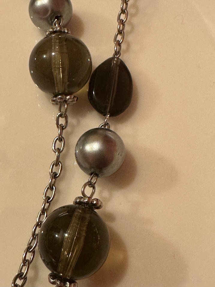 Uzun Zincir Detaylı Kadın Kolye - Görsel 3