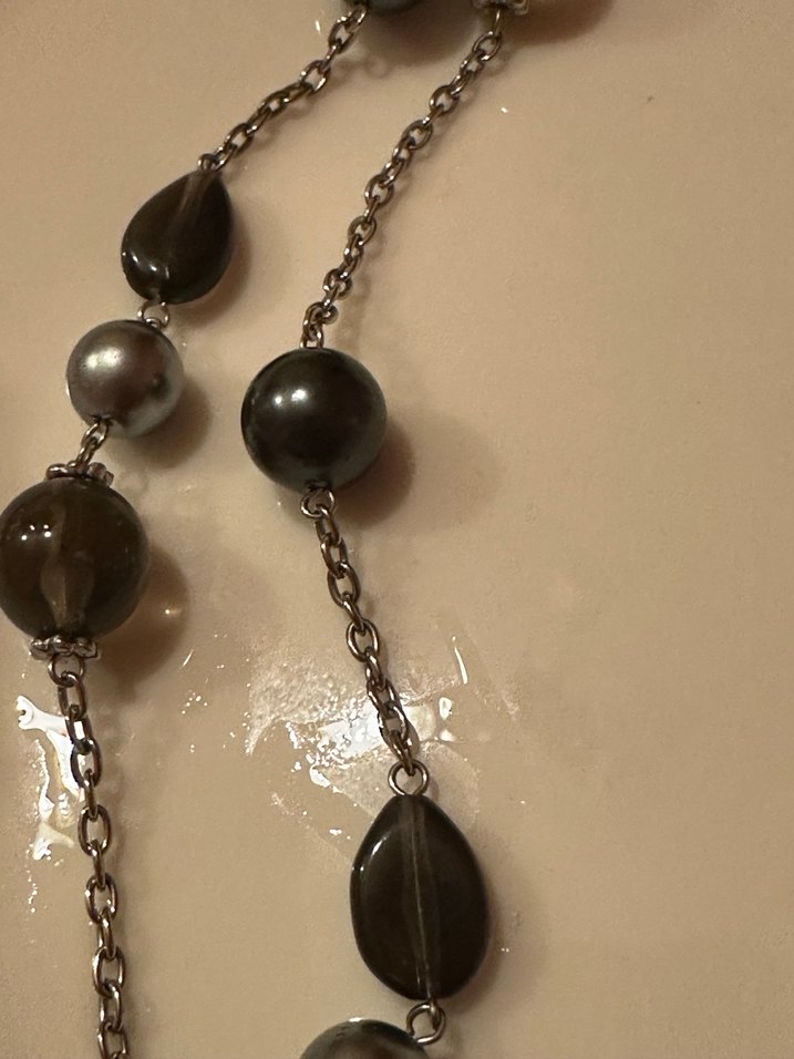 Uzun Zincir Detaylı Kadın Kolye - Görsel 4