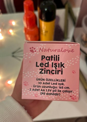 Pembe Patili LED Işık Zinciri - Görsel 3