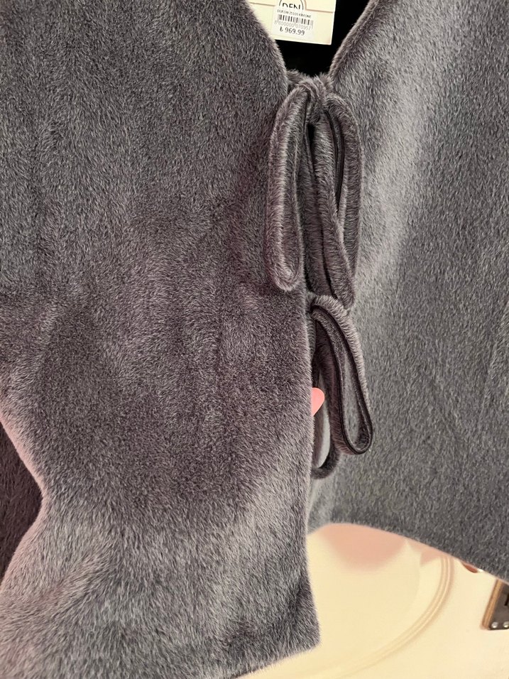 Gri Midi Kadın Ceket - Görsel 3