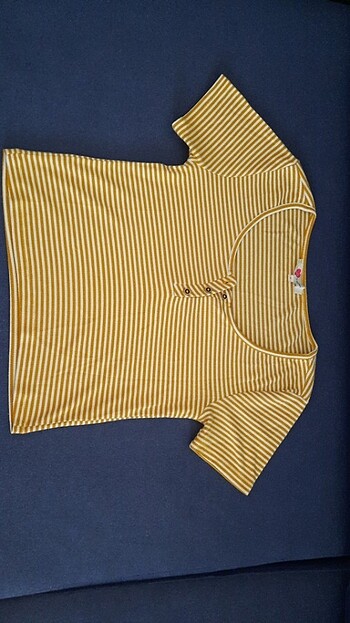 Koton sarı çizgili T shirt