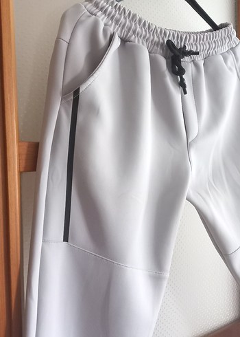 Gri Erkek Outdoor Sweatpants Fermuarlı Cepli - Görsel 2