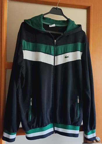 Fermuarlı Yeşil Siyah Erkek Sweatshirt - Görsel 5