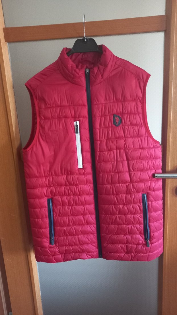 Kırmızı Fermuarlı Erkek Spor Yelek - Görsel 5