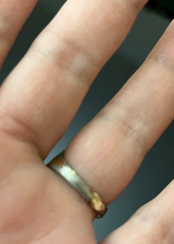 Işıltılı Yılan Desenli Altın Kadın Yüzük - Görsel 7