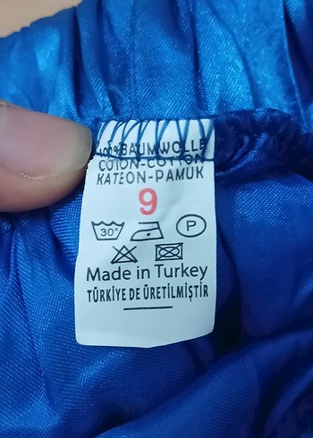 Kız Çocuk Renkli Fırfırlı Mavi Etek - Görsel 3