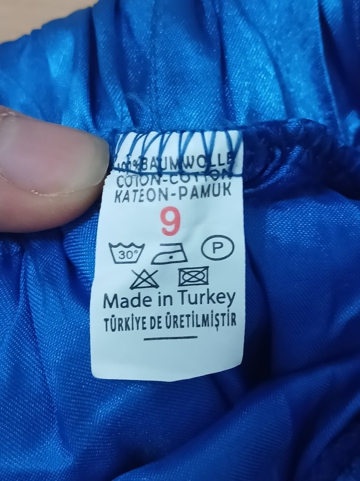 Kız Çocuk Renkli Fırfırlı Mavi Etek - Görsel 3