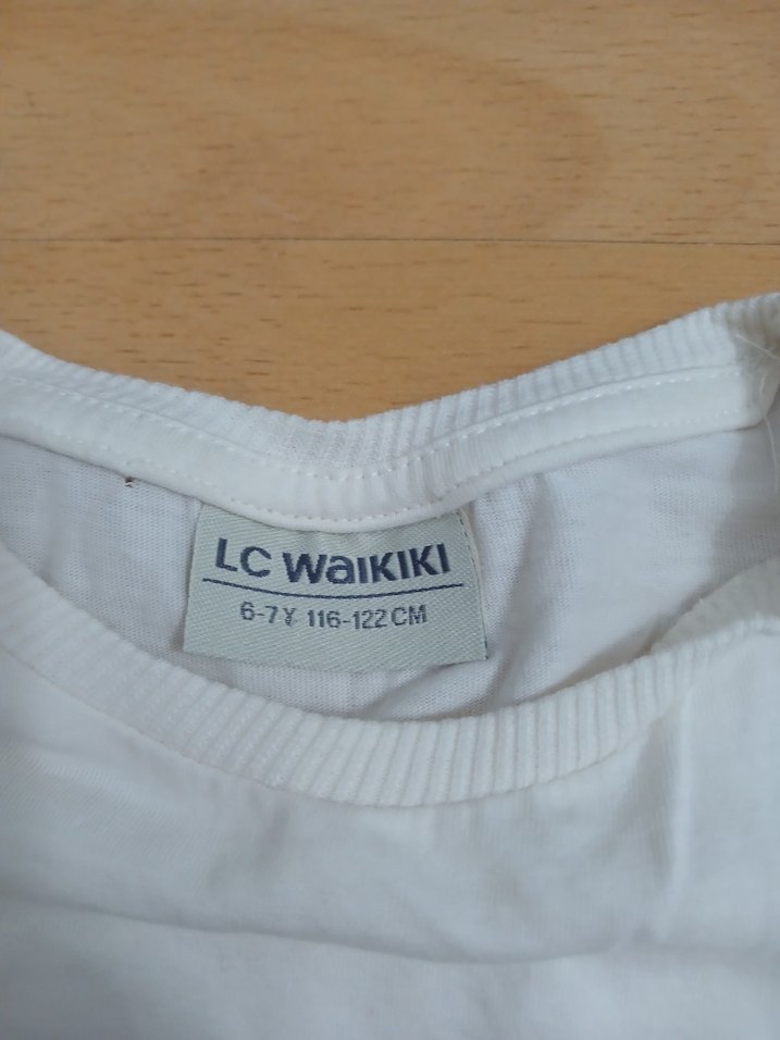 Beyaz Baskılı Uzun Kollu Çocuk Tişörtü - Görsel 3