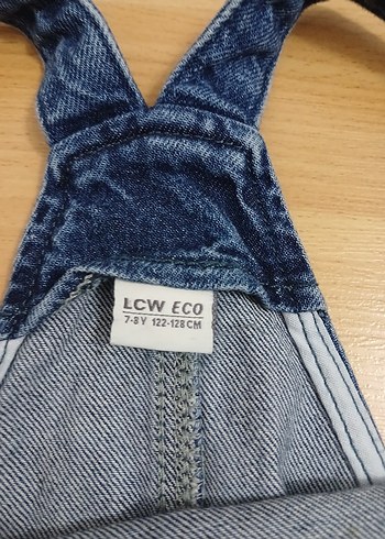 Kiz Çocuk Kot Etekli Tulum - Görsel 3