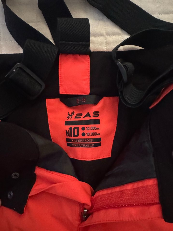 Turuncu Bel Bantlı Unisex Kayak Pantolonu - Görsel 2