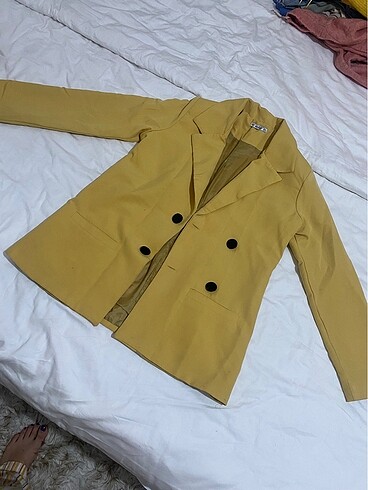 Diğer Sarı renk blazer