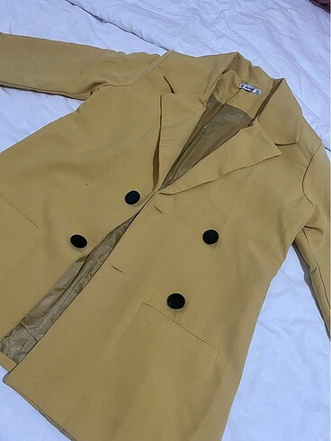 l Beden Sarı renk blazer