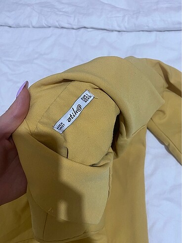 l Beden sarı Renk Sarı renk blazer
