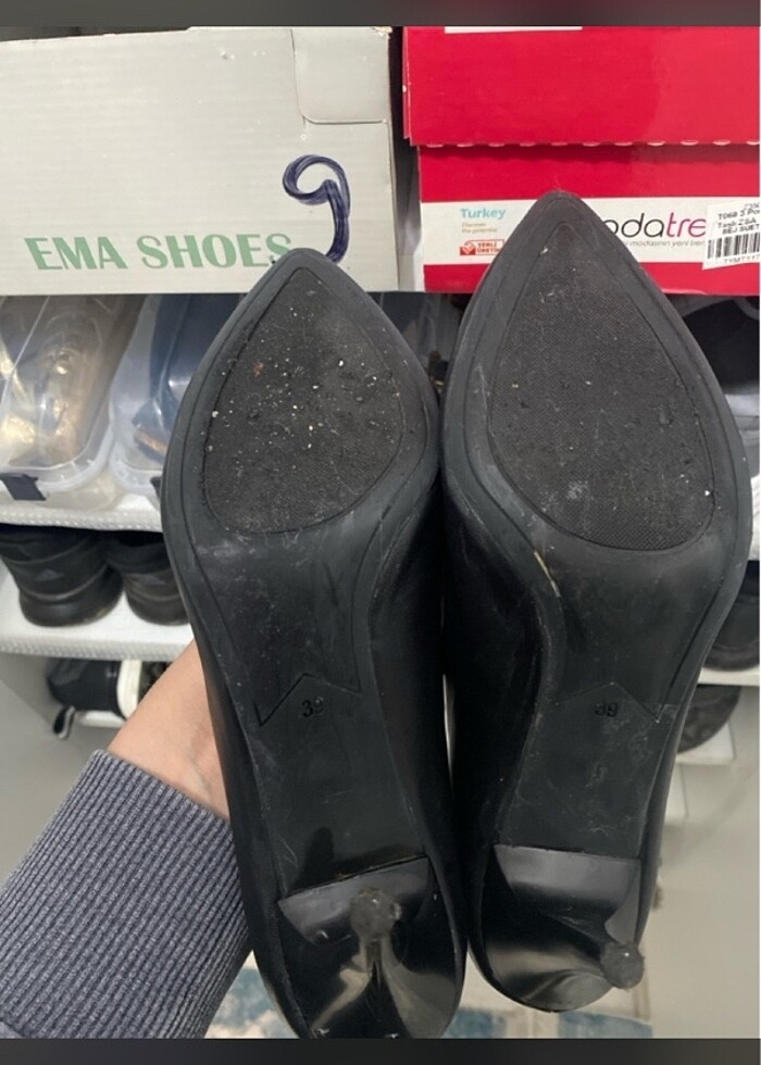 39 numara siyah stiletto - Görsel 4
