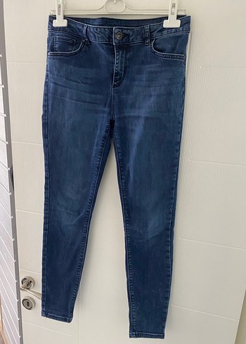 Lacivert Rahat Kesim Kadın Denim Pantolon - Görsel 2