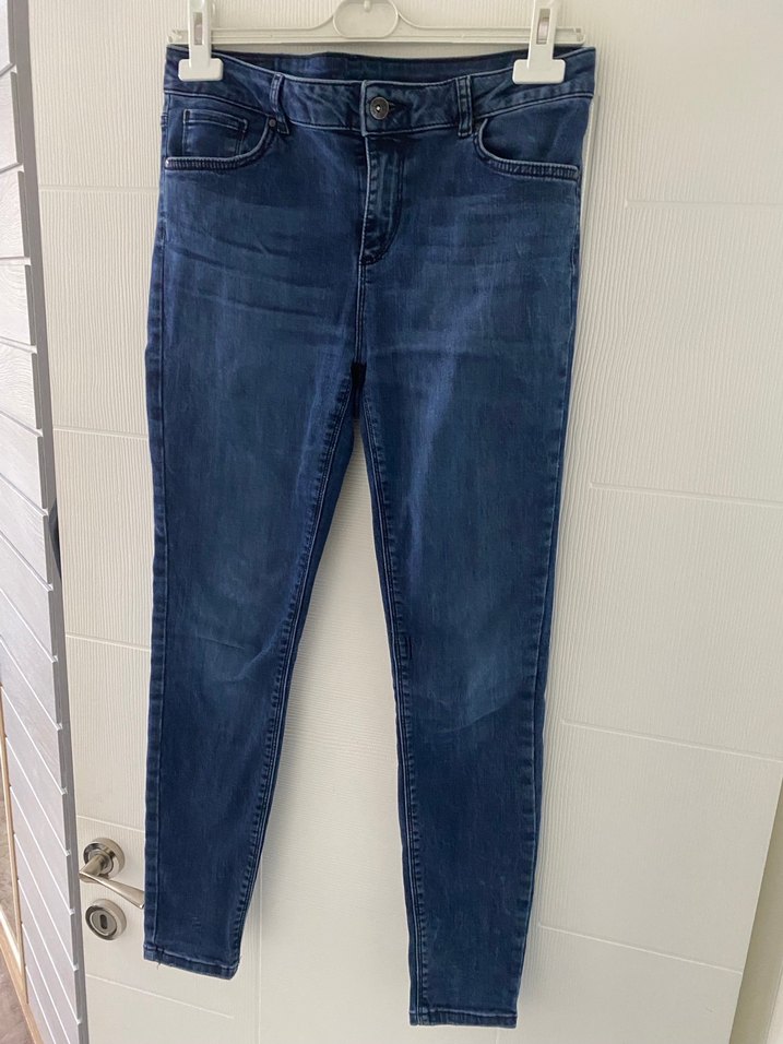 Lacivert Rahat Kesim Kadın Denim Pantolon - Görsel 2