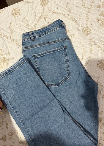 42 Beden Mavi Regular Fit Kadın Denim Pantolon