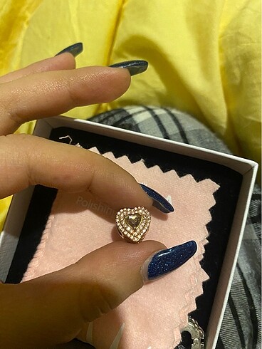 Pandora rose gold kalp charm