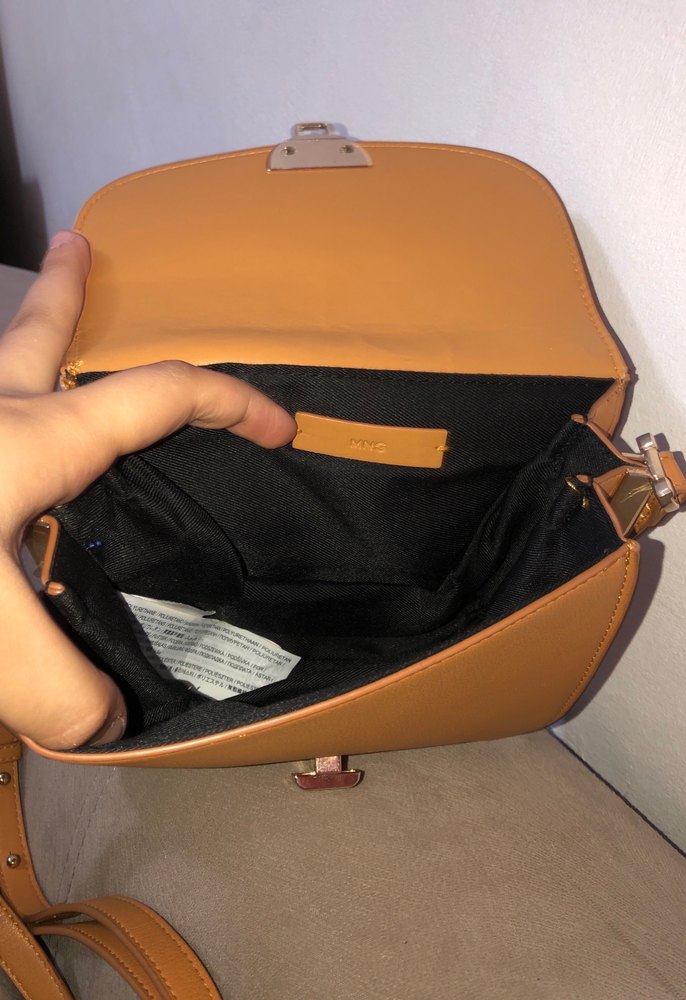 Bej Deri Kadın Omuz Çantası - Görsel 3