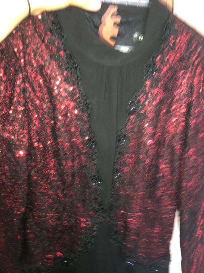 Bordo Uzun Kollu Gotik Uzun Elbise - Görsel 3