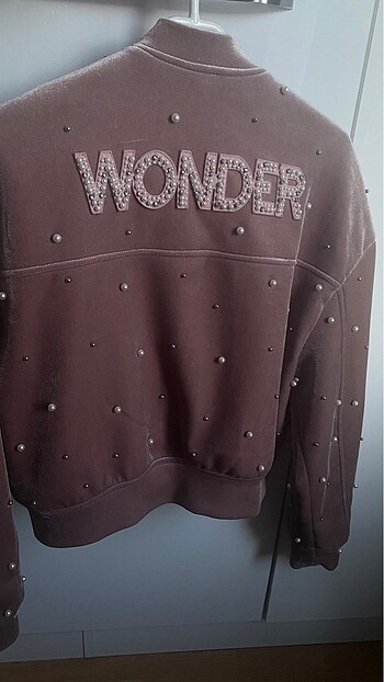 s Beden pembe Renk Bomber Ceket