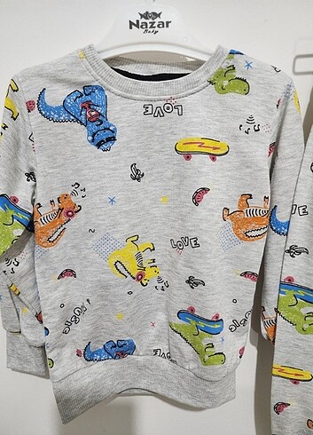 24-36 Ay Beden Erkek çocuk pijama takımı 