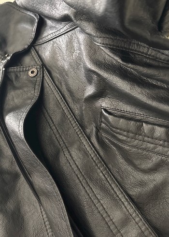 Siyah Deri Erkek  Ceket - Görsel 17