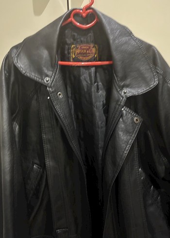 Siyah Deri Erkek  Ceket - Görsel 20