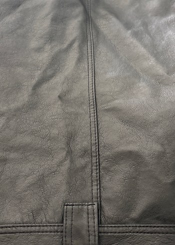 Siyah Deri Erkek  Ceket - Görsel 11