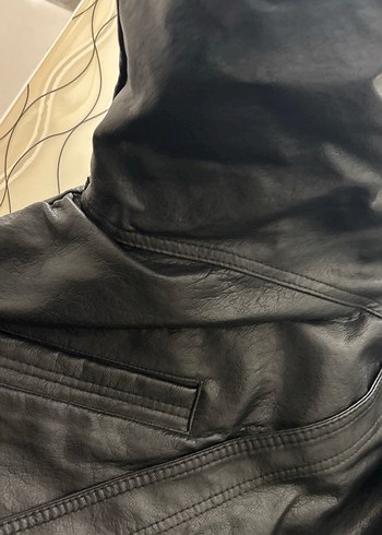 Siyah Deri Erkek  Ceket - Görsel 16