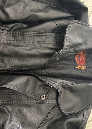 Siyah Deri Erkek  Ceket - Görsel 13