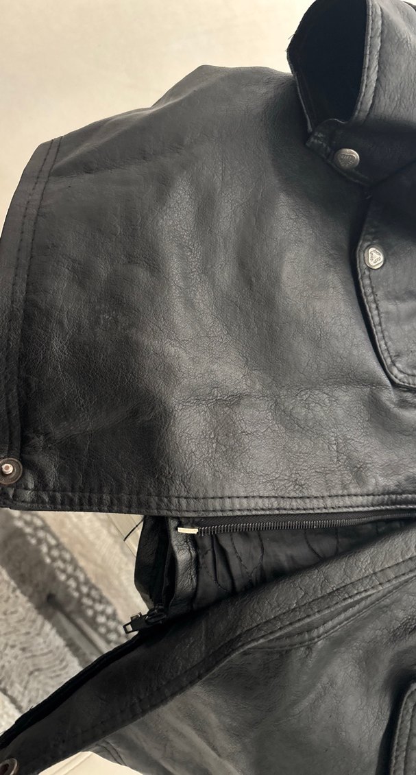 Siyah Deri Erkek  Ceket - Görsel 4