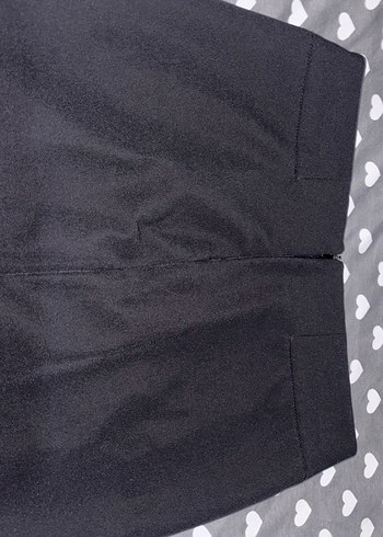 Siyah Mini Fermuarlı Kadın Etek - Görsel 7