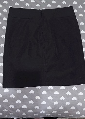 Siyah Mini Fermuarlı Kadın Etek - Görsel 6