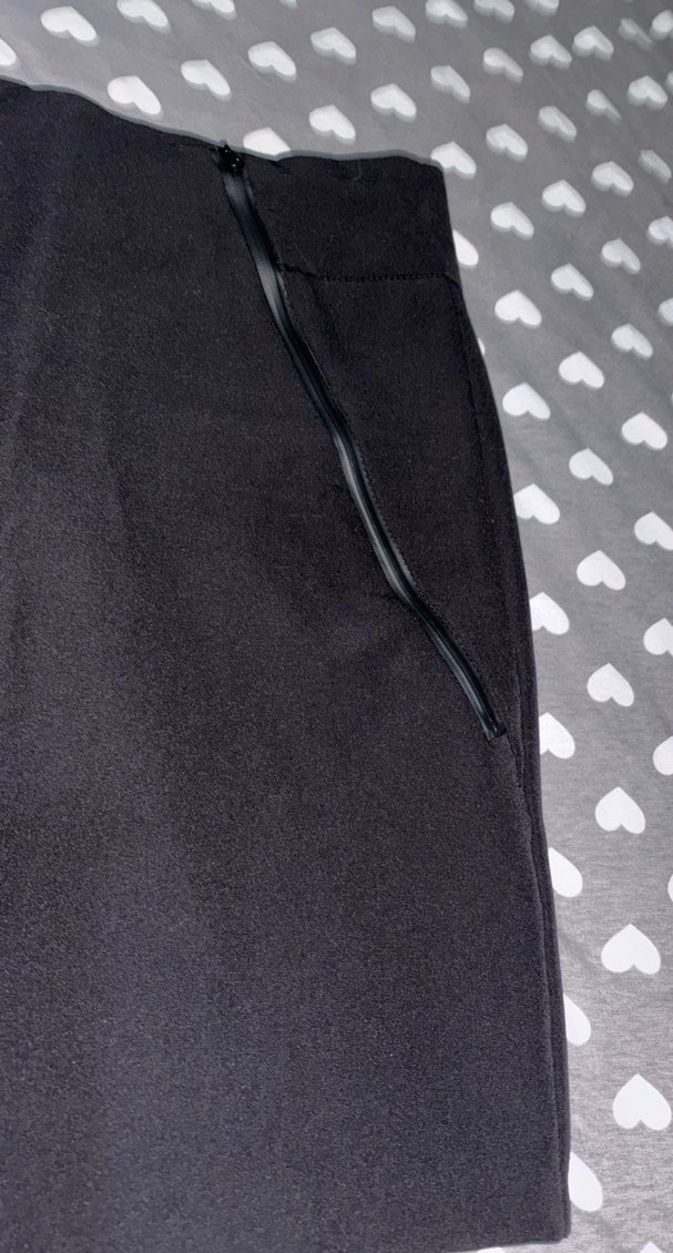 Siyah Mini Fermuarlı Kadın Etek - Görsel 5