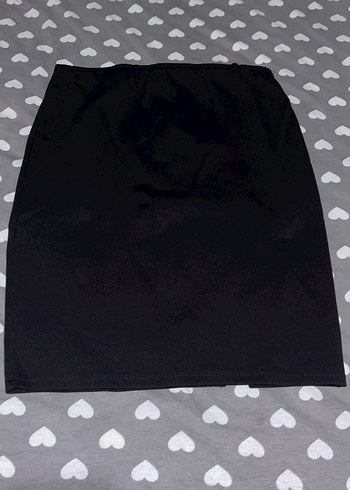 Fermuarlı Siyah Mini Etek - Görsel 5