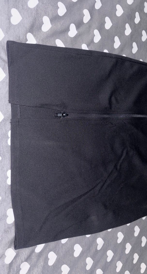 Fermuarlı Siyah Mini Etek - Görsel 4