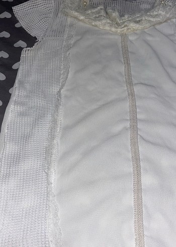 Dantel Detaylı Beyaz Kolsuz Bluz - Görsel 9
