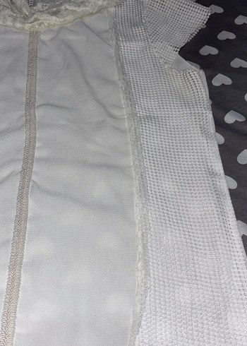 Dantel Detaylı Beyaz Kolsuz Bluz - Görsel 8