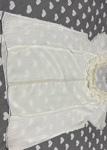 Dantel Detaylı Beyaz Kolsuz Bluz - Görsel 4