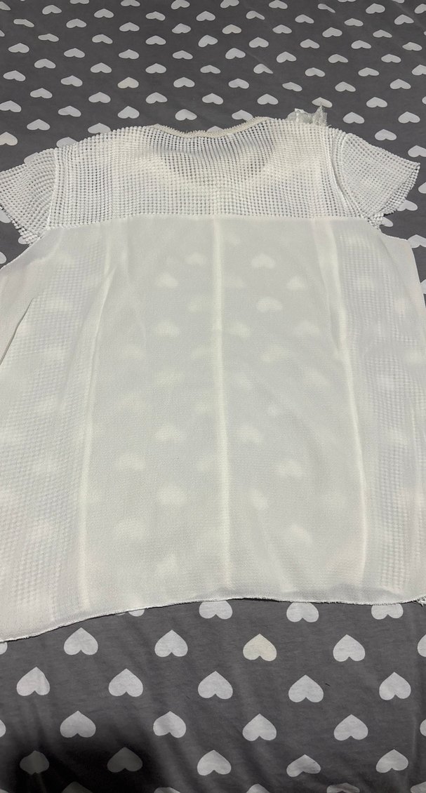 Dantel Detaylı Beyaz Kolsuz Bluz - Görsel 5