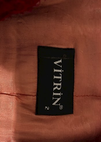 Vitrin marka Kırmızı Kürk Detaylı Kadın Ceket - Görsel 7