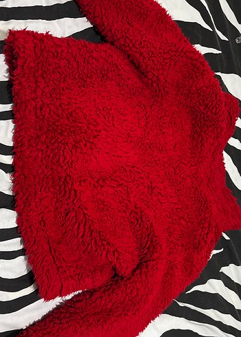 Vitrin marka Kırmızı Kürk Detaylı Kadın Ceket - Görsel 9