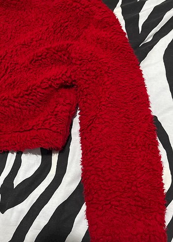 Vitrin marka Kırmızı Kürk Detaylı Kadın Ceket - Görsel 10