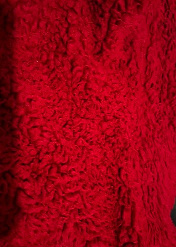 Vitrin marka Kırmızı Kürk Detaylı Kadın Ceket - Görsel 13