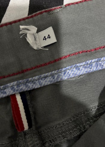 Gri Kot Kemerli Mini Etek - Görsel 8