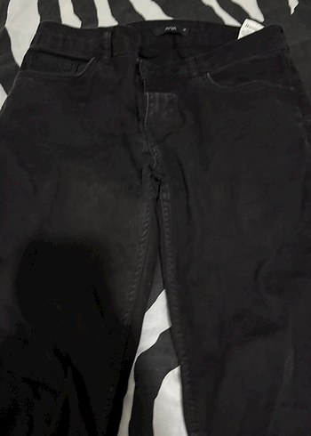 Avva Erkek Siyah/füme Dar Kesim kot Pantolon - Görsel 2