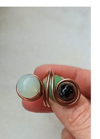  Beden Bakır Yin Yang yüzüğü