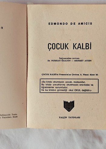 Çocuk Kalbi - Edmondo De Amicis kitap - Görsel 5