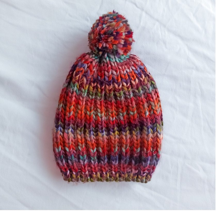 Renkli Örgü Yumuşak Kadın Bere - Görsel 2